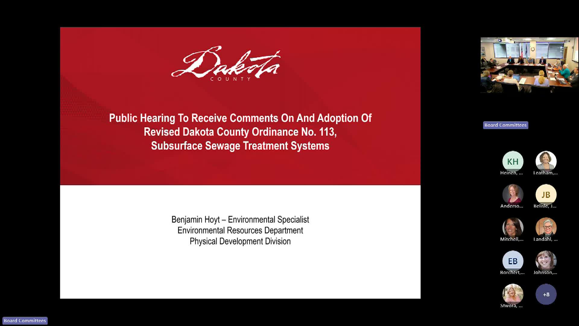 Thumbnail image for Dakota County Board Meeting